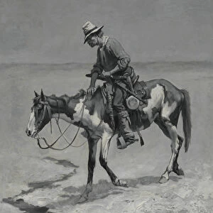 A Texas Pony, 1889 (oil on composition board)