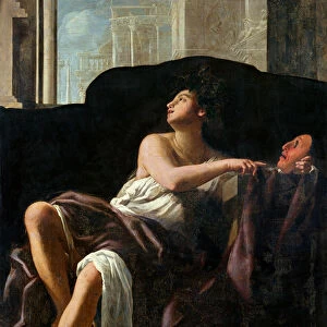 Thalia, Muse of Comedy (oil on canvas)