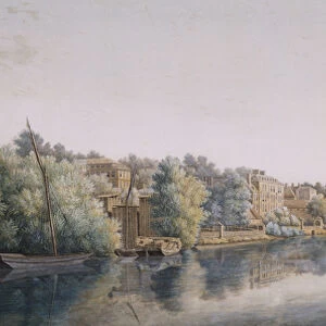The Thames At Richmond, 1770-1780 (w / c on paper)