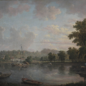 The Thames at Richmond, Surrey (oil on canvas)