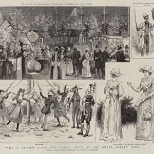 "The Al Fresco Fayre and Floral Fete"at the Royal Albert Hall (engraving)