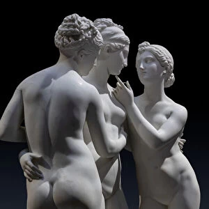 "The Graces and Cupid", detail, 1820-22 (Carrara marble)
