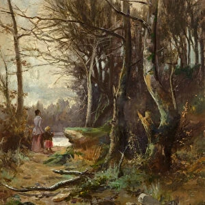 By the Side of the River, Blairgowrie, 1884 (oil on canvas)
