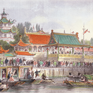 Theatre at Tien-Sing, from China in a Series of Views