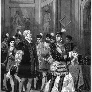 Theatrical representation: "Hernani"by Victor Hugo (1802-1885)