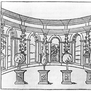 Theleme Abbey, from Le Songe de Poliphile by Francois Rabelais (1494-1553)