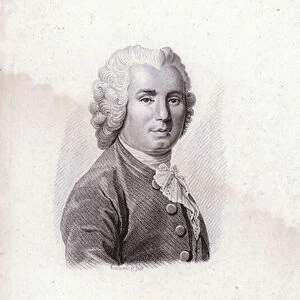 Theophile de Bordeu, French physician (engraving)