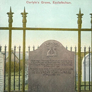 Thomas Carlyles grave, Ecclefechan (colour photo)