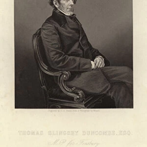 Thomas Slingsby Duncombe, English Radical politician and MP for Finsbury (engraving)