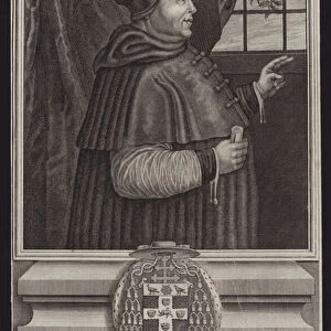 Thomas Wolsey, Cardinal and Archbishop of York (engraving)