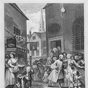 Times of the Day, Noon, 1738 (engraving)