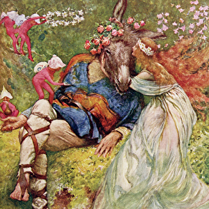 Titania and Bottom in "A Midsummers Night Dream"from Children