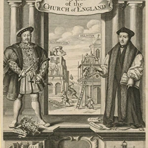 Title pageof The History of the Reformation of the Church of England (engraving)