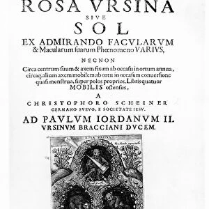 Titlepage to Rosa Ursina sive Sol by Christoph Scheiner