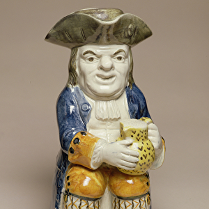 Toby Jug, made in Staffordshire, c. 1790-1810 (earthenware)