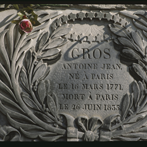Tomb of the family of Baron Antoine Jean Gros (1771-1835) (stone) (detail of 287328)