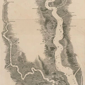 Tomblesons Panoramic Map of the Thames and Medway (engraving)