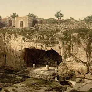 Tombs of the kings, Jerusalem, Holy Land, c. 1890-c. 1900 (photochrom print)