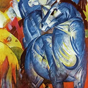 A Tower of Blue Horses, 1913 (oil on canvas)