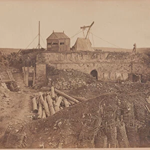 The tower of the Malakoff, Sevastopol, 12 September 1855 (b / w photo)