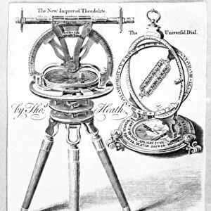 Trade Card for Thomas Heath, maker of Mathematical Instruments