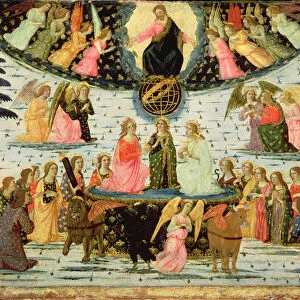 Triumph of Eternity, inspired by Triumphs by Petrarch (1304-74) (oil on panel)