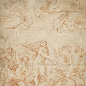 The Triumph of Galatea (red chalk on pale buff paper)
