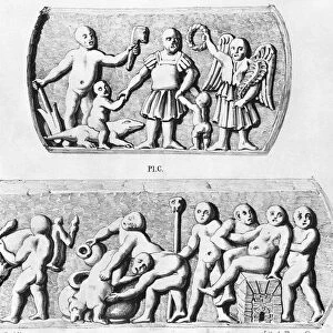 Triumph of Gnosis, copy of gnostic caskets, engraved by Thierry freres (19th century