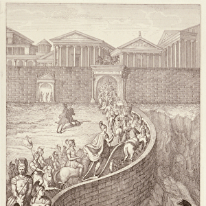 The Triumph of Quintus Fabius, engraved by B. Barloccini, 1849 (engraving)