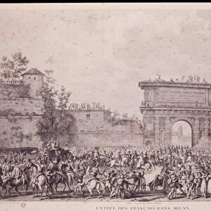 Triumphal entry of the French troops under Napoleon Bonaparte in Milan, May 15