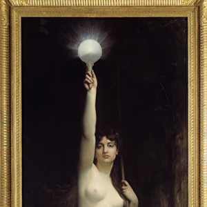 The truth. Personification of the truth. Painting by Jules Lefebvre (1836-1911), 1870