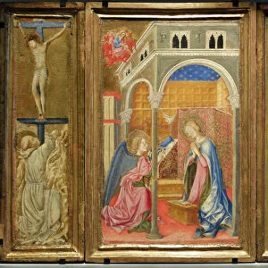 Tryptic of St. John the Baptist. Painting on wood attributed to Giovanni di Tommasino