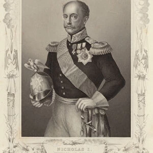 Tsar Nicholas I, Emperor of Russia (engraving)