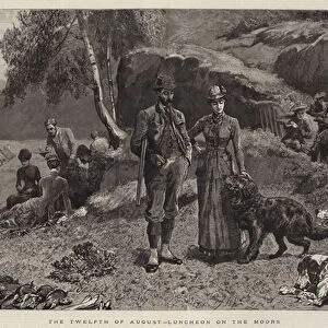 The Twelfth of August, Luncheon on the Moors (engraving)