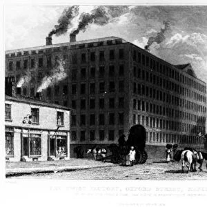 The Twist Factory, Oxford Street, Manchester, engraved by John McGahey, 1829 (engraving)