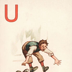 U, Urchin (colour litho)