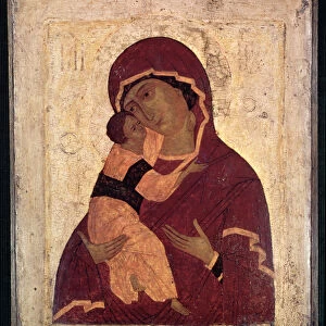 Umilenie Virgin of Wladimir, Moscow School (oil on panel)