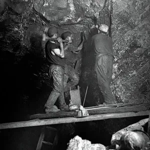 Underground Mining, Colcauth, Cornwall, 1893 (b/w photo) Underground Mining, Colcauth, Cornwall, 1893 (b/w photo)