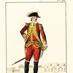 Uniform of a cavalryman of the Light Horse, Life Guards, 1825 (lithograph)