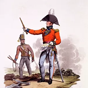 Uniform of a Field Officer of the Royal Engineers and a Private Sapper