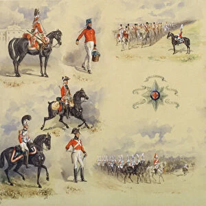Uniforms of the 2nd Life Guards, 1884 (w / c on paper)