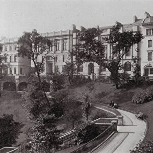 Union Terrace and Gardens, north end (b / w photo)