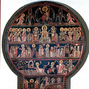 The Universal Judgement Painting on wood by Giovanni and Nicola of the Roman Benedictine