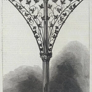 University Museum, Ironwork, Central Court (engraving)