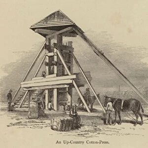An Up-Country Cotton-Press (engraving)