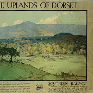The Uplands of Dorsetm c. 1924 (colour litho)