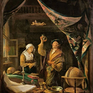 The Urine Doctor (oil on canvas)