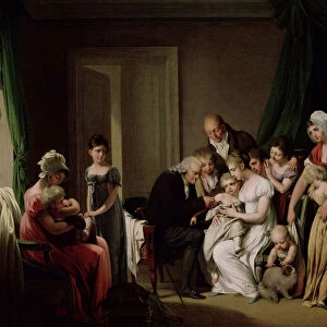 The Vaccination (oil on canvas)