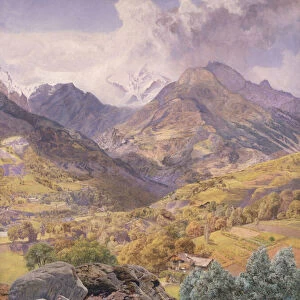 The Val d Aosta, 1858 (oil on canvas)