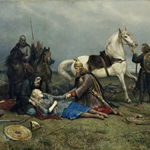 Valkyries Death, 1880 (oil on canvas)